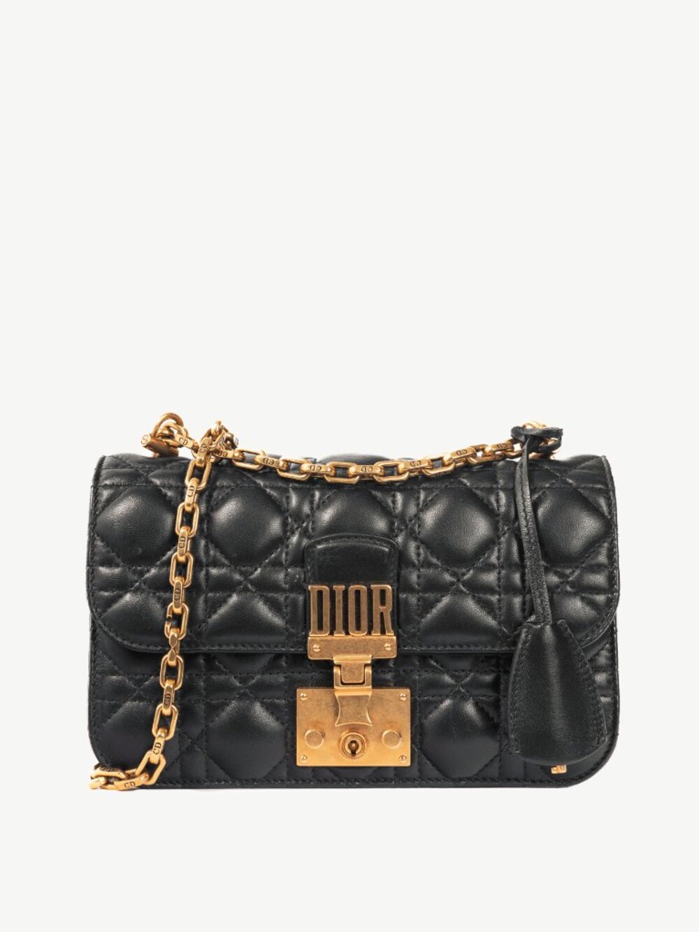 Christian Dior Dior Addict Black Cannage Lambskin Crossbody